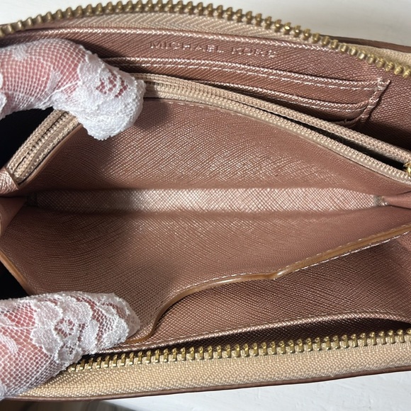 Michael Kors Rose Gold Zip Around Wallet - Price Firm - Picture 6 of 12